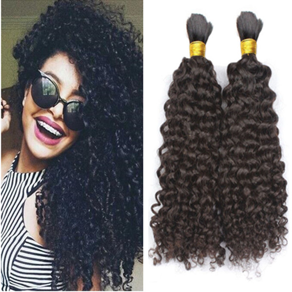 8A Brazilian Human Hair Curly Brazilian Hair Bulk 3Pcs Lot Unprocessed Brazilian Curly Human Hair Bulk