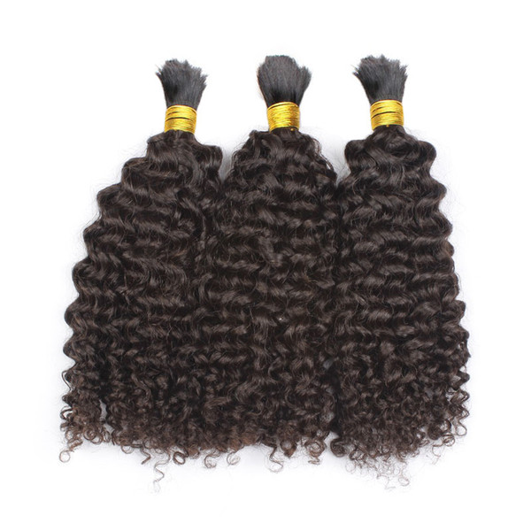 Malaysian Kinky Curly Hair Bulk Hair Mix Size 3pcs lot 8 inch to 24inch Braids Human Hair Bulk Wholesale Price FREE DHL