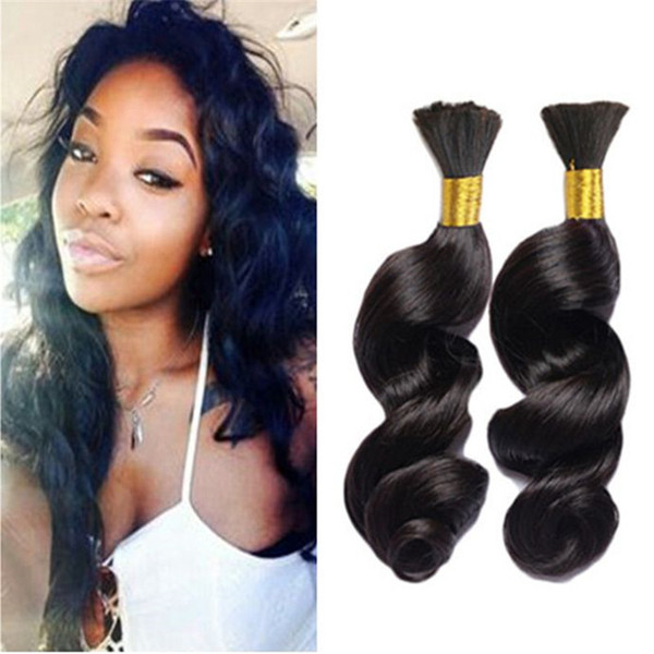 Loose Wave Bulk Hair For Braiding Brazilian Hair Loose Curly Human Braiding Hair Bulk Best Price