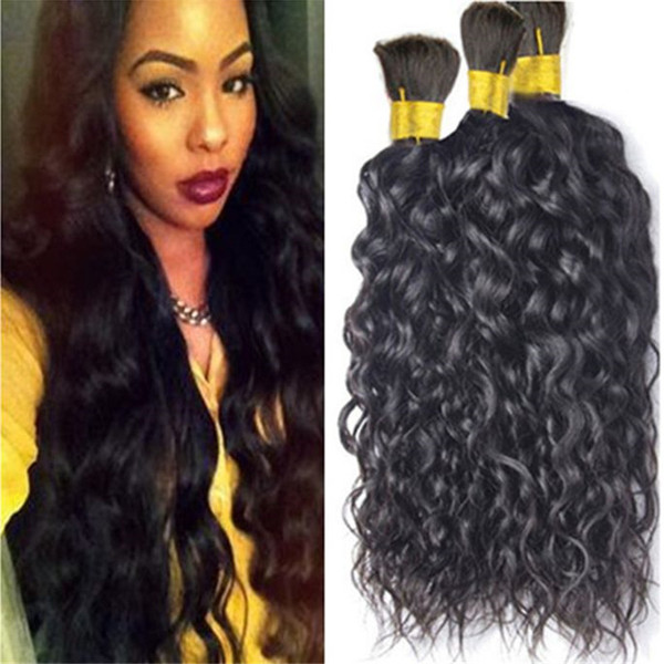 Hot Selling human bulk Hair 300g Natural Color Peruvian Hair Bulk Cheap Unprocessed Natural Wave Hair