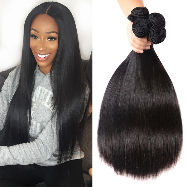 Wholesale Price Brazilian Straight Hair Bundles 3pcs Peruvian Malaysian Indian Straight Hair Weaves Unprocessed Cheap Human Hair Extensions