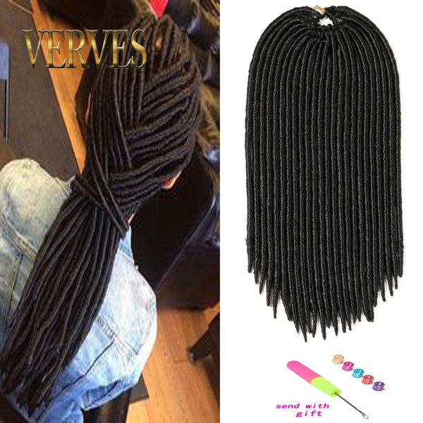 18inch faux locs crochet hair dreadlocks braids havana mambo twist crochet braid hair dread hair extensions synthetic weave