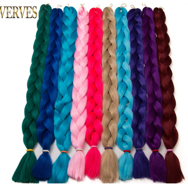 82Inch Xpression Synthetic Jumbo Braids hair 165g/Pack Kanekalon Blonde Crochet False Braiding Hair Extensions