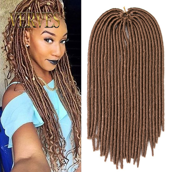 VERVES hot sale faux locs crochet hair mix color dreadlocks braids havana mambo twist crochet braid hair synthetic dread hair extensions