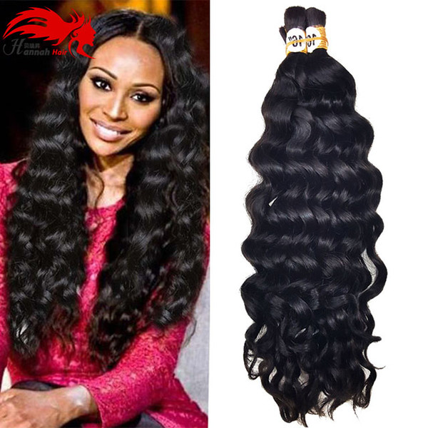 Hot Sale Hannah product 3 bundles 150g Deep Curly Brazilian Bulk Human Hair For Braiding Unprocessed Human Braiding Hair Bulk No Weft