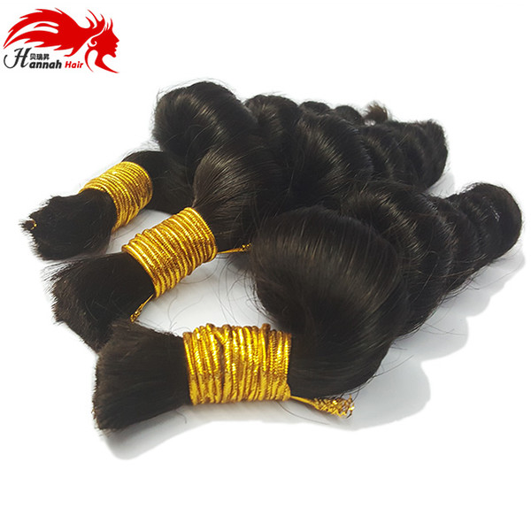 Hot Sale Hannah product Loose Wave Bulk Human Hair For Braiding Unprocessed Human Braiding Hair Bulk No Weft Micro mini Braiding Bulk Hair