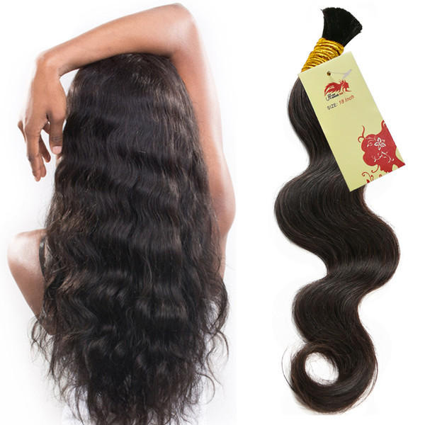 Human Hair For Micro Braids Brazilian Hair For Braids 3Pcs No Weft Bulk Hair Wet And Wavy For Braiding