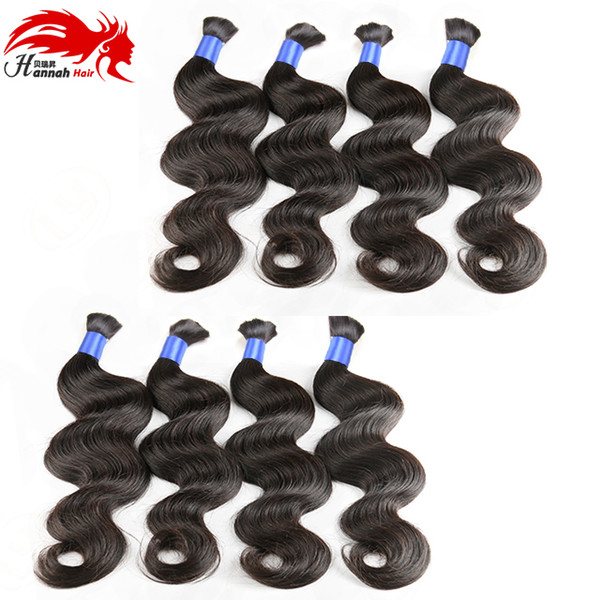 Human Hair For Micro Braids Bulk Hair No Weft Brazilian Natural Black Body Wave Human Bulk Hair Extensions