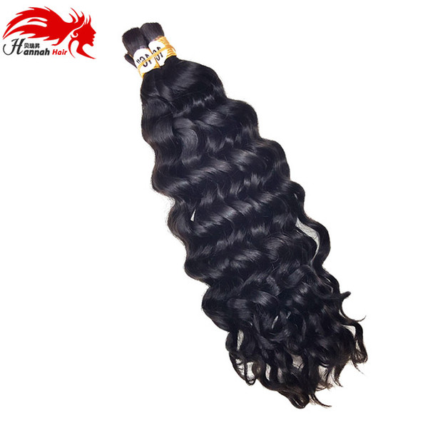 Human Hair For Micro Braids Bulk Hair No Weft Brazilian Deep Curly Wave Bulk Hair For Braiding