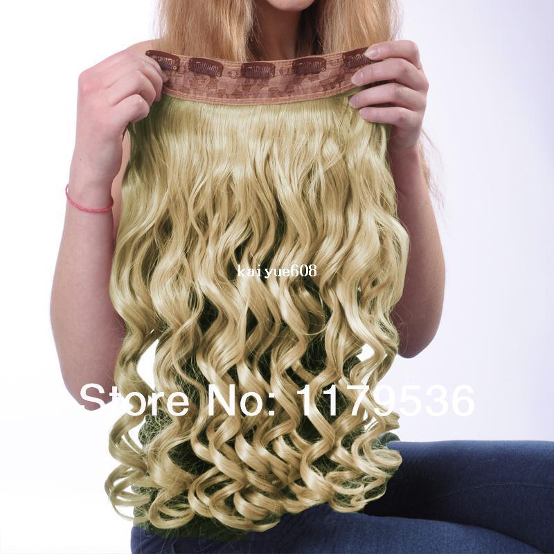 MAYSU One Piece Long Curly Hair Extensions with 5 Clips