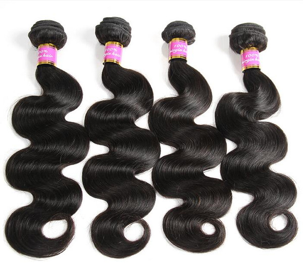 Brazilian Body Wave Bundles Human Hair Weave Bundles Natural Color Hair Can Buy 3 or 4 pcs Non Remy Hair Extensions