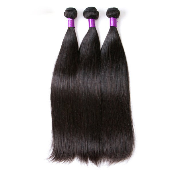 Brazilian Virgin Human Hair Weave Bundles Unprocessed Brazillian Peruvian Indian Malaysian Cambodian Straight Remy Hair Extensions