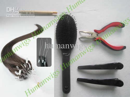 Loop/Micro ring Hair Extension kits,Remy Human hair Made,HOT sell for personal used