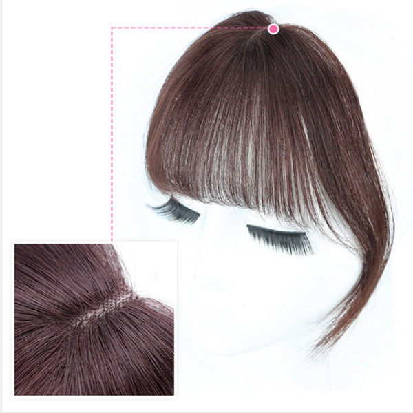 3D Bangs Human Hair Air Bangs For Women Brazilian Hair Pieces Invisible Seamless Non-remy Replacement