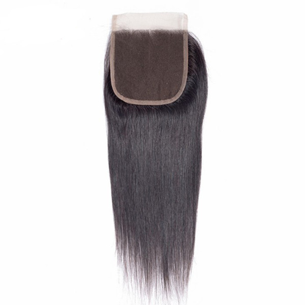 My queen top quality brazlian human hair 4*4 Swiss hd lace closure frontal silk straight with baby hair