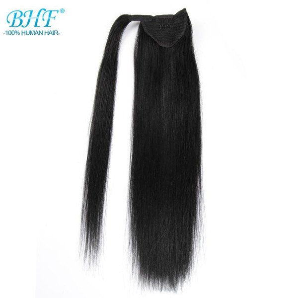 BHF Straight Ponytail Human Hair All Colors European Remy Human Hair Ponytail Extensions Tail of Natural Ponytails