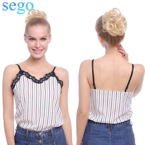 SEGO 30g Malaysia Human Hair Non-Remy Chignon For Woman Pure Color 100% Human Hair Clip in Ponytails 1Piece 7 Colors Avaliable