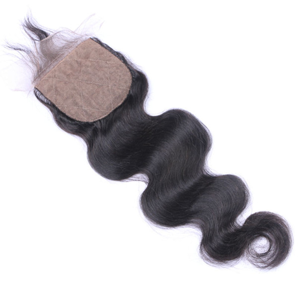 My queen virgin human hair silk base Swiss hd 4*4 lace closure frontal body wave silk top closure with baby hair