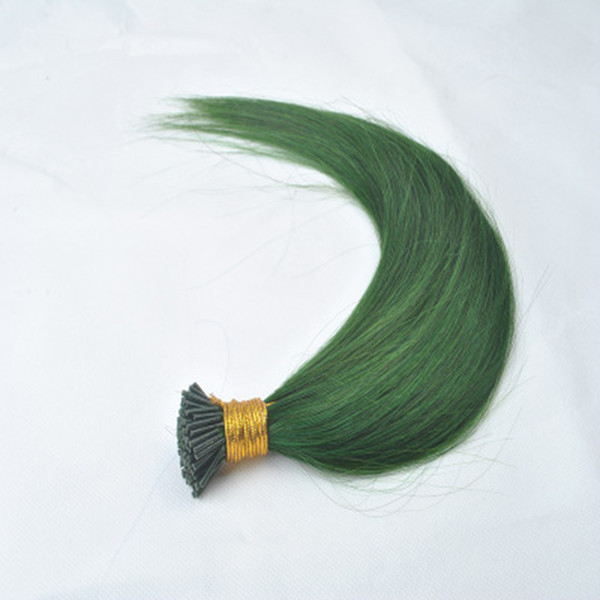 Cool Real Hair Green Extension Highlighting Hair Bundle Invisible Seamless Extension Solid Color Straight Fashion Piece