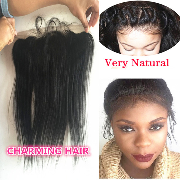 8A Brazilian Lace Frontal 13X4 Ear to Ear Human Hair Frontal Closures with baby hair Brazilian Straight Frontal Closures