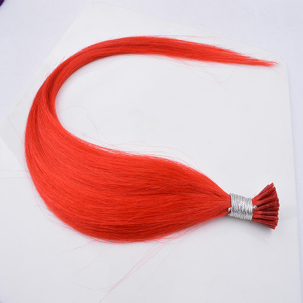 Cool Real Red Hair Extension Fashion Solid Color Highlighting Hair Bundle Invisible Seamless Piece Hair Extension