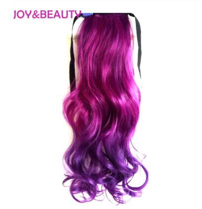 Hair High Temperature Fiber Long Wavy Ombre Clip In Hair pieces Sythetic Hair Ponytail 22inch 14Color Available