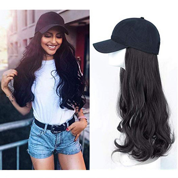 Sell Well !For Girls & Lady Cap Wave Curly Hair Extensions Integrated The Latest Fashion Popular Sexy Hair Pieces Hairpieces 60CM,24Inch