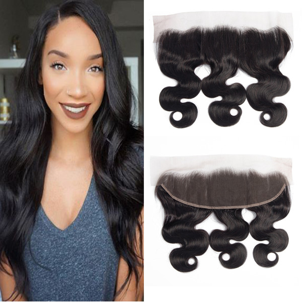 Dressmaker India Body Wave Lace Frontal Closure 3pcs 100% Human Hair 13x4 Ear To Ear Lace Frontal With Baby Hair