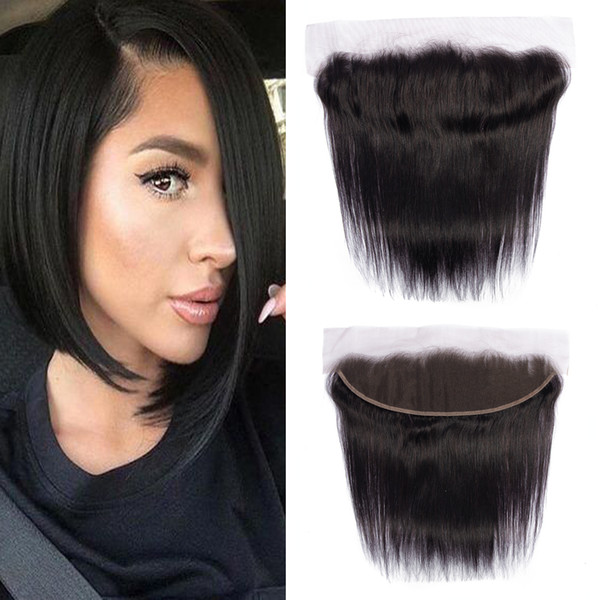 Dressmaker Ear to Ear Lace Frontal Closure 13X4 with Baby Hair Brazilian Straight Human Hair Lace Front Closure