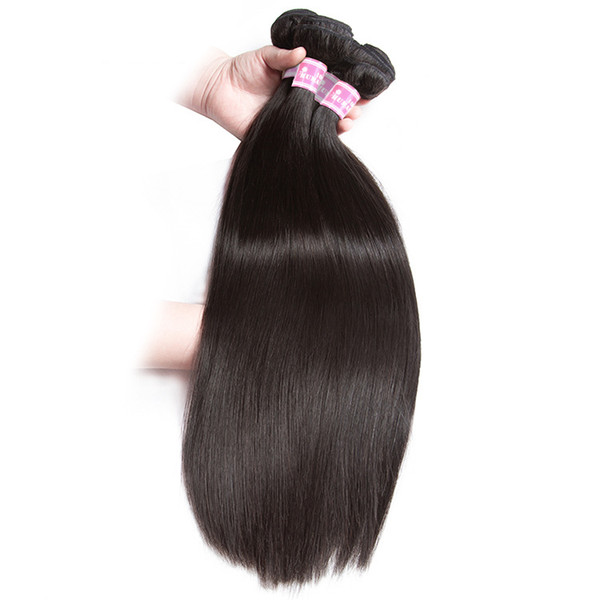 Hair Extensions Brazilian Straight Hair Black Soft Hair End Without Any Split Full Thick End