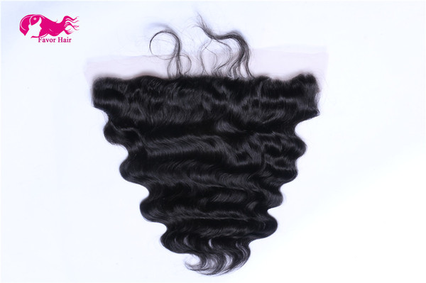 100% Unprocessed Brazilian Hair body wave 13X4 Lace Frontal Free Style 1b color lace front by DHL