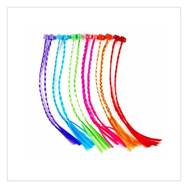 Hair Pieces Dozen Children Girls Kids Colorful Nylon Hair Pieces for Holiday Birthday Party 6 Col