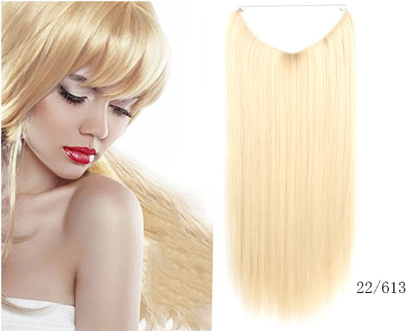 DHL new fishing line hair curtain straight hair piece new store new quality a lot of color options