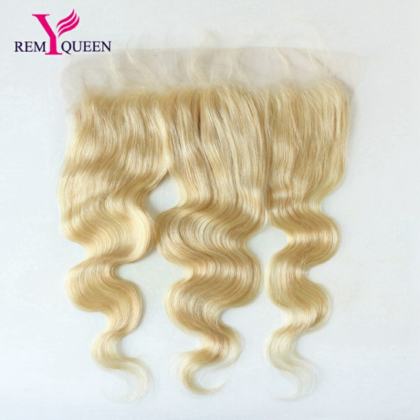 Dream Virgin Human Hair 613 Blonde Body Wave 13*4 Bleached Knots Hair Piece 8-20