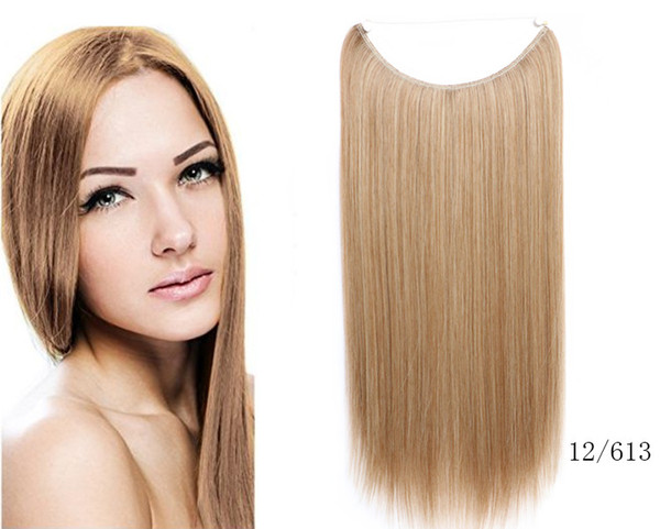 2019 new fishing line hair curtain straight hair piece new store new quality a lot of color options