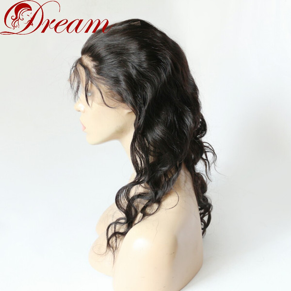 Dream Body Wave 360 Full Lace Frontal Closure With Virgin Human Hair Natural Baby Hair Hairline Natural Color Adjustable Strap 10 