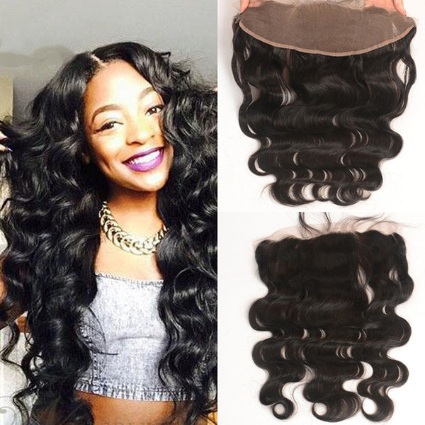 Brazilian body wave full lace frontal closure virgin human hair 13