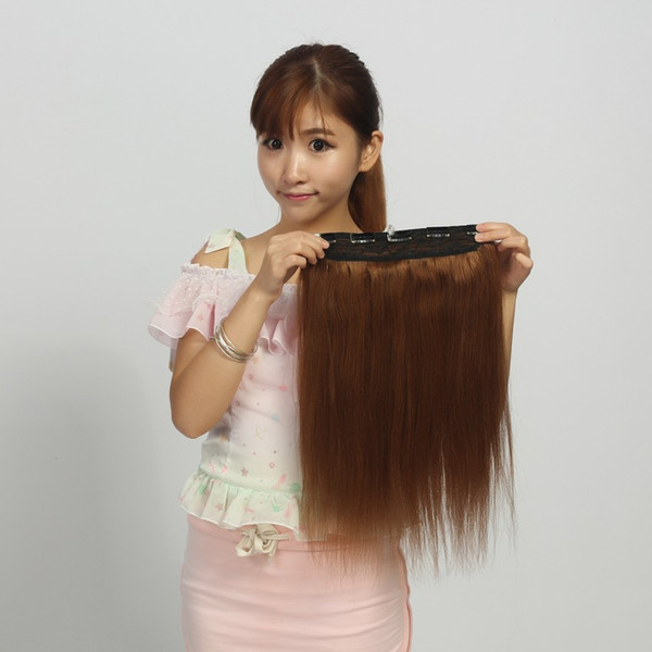 Sara 100% Human Hair Clip in on Straight Hair Extension Straight Hair Piece 50CM,20