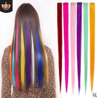 Fashionate Can HOT/ROLL/CUT Coloreful Piece PP Clip Gradual Change Rayner Straight Hair Pieces Hair Extensions HA121