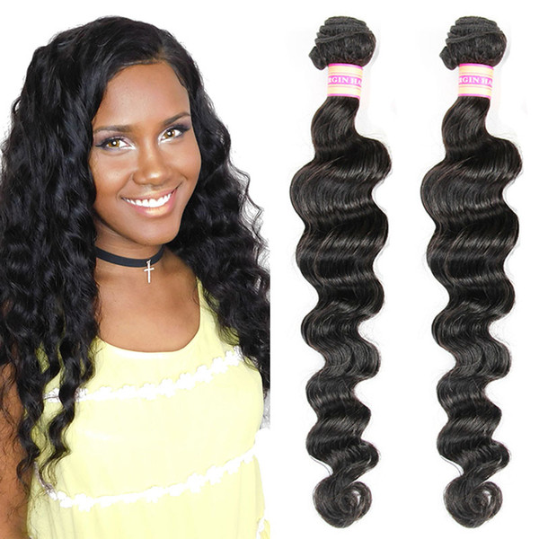 Brazilian Virgin Hair Bundles Loose Wave Human Hair Extensions Brazilian Wet And Wavy Loose Deep Wave Hair Products