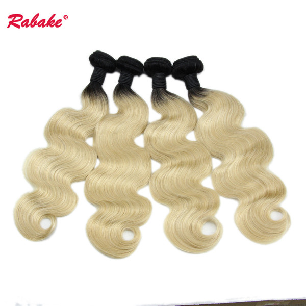 Brazilian Body Wave Ombre Human Hair Weave Bundles T1B 613 Wholesale Cheap 8A Brazilian Body Wave Virgin Human Hair Extensions 12-24 inches