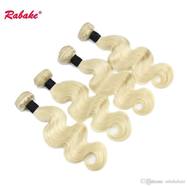 Brazilian Virgin 613 Light Blonde Body Wave Human Hair Bundles Body Wave Hair Weave Extensions Honey Blonde Peruvian Malaysian Indian Wefts