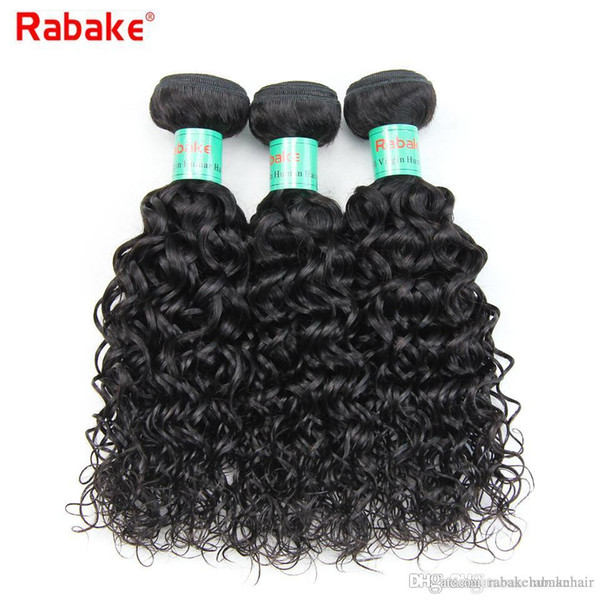 Wholesale Rabake Brazilian Virgin Hair Bundles Deals Water Wave Unprocessed Brazilian Virgin Human Hair Weave Extensions Cheap Wavy Weave