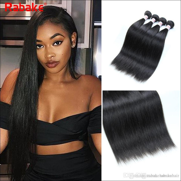 Human Hair Bundles Straight Remy Brazilian Hair Extensions Remy 3 or 4 Bundles Deals Rabake Wholesale Cuticle Aligned Hair for Black Women