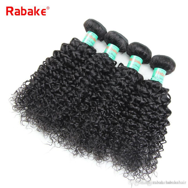 3/4pcs lot Human Hair Weave Bundles Kinky Curly Rabake 100% Unprocessed Malaysian Afro Kinky Curly Hair Wavy Extensions Wholesale Cheap Deal