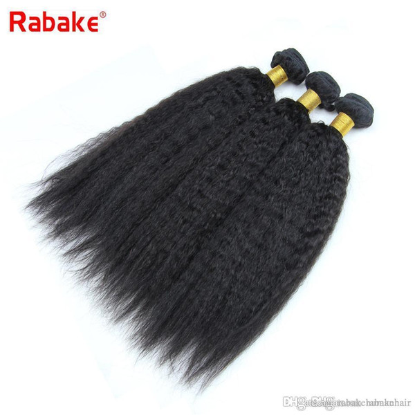 Indian Kinky Straight Virgin Human Hair Bundles Quality Rabake Raw Indian Human Hair Extensions Bulk Fast Whosale Bundle Deal