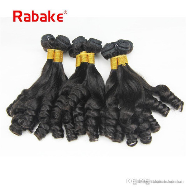 Rabake Grade Malaysian Hair Bundles Aunty Funmi Boucy Curl 100% Malaysian Unprocessed Human Hair Weave Bundles Funmi Rommance Curly Weave