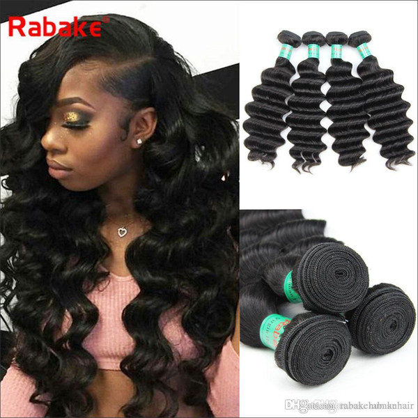 3/4pcs lot Loose Deep Malaysian Virgin Human Hair Weave Bundles Quality Loose Deep Wave Human Hair Extensions Full Head for Women