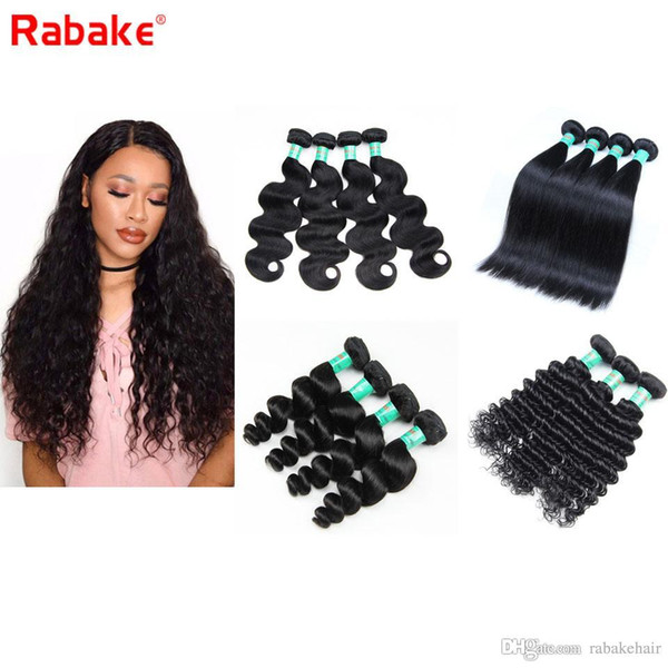 Peruvian Virgin Hair Body Wave 6A Brazilian Cuticle Aligned Human Hair Weave Bundles Silk Straight Deep Wave Loose Wave for Black Women