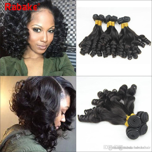 Grade Raw Indian Virgin Hair Bundles Aunty Funmi Bouncy Curl 100% Unprocessed Indian Human Hair Extensions Bundles Deals Ranake Weaves